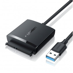 Переходник-адаптер | USB 3.0 на SATA 2.5"/3.5" (HDD/SSD) | UGREEN CM257